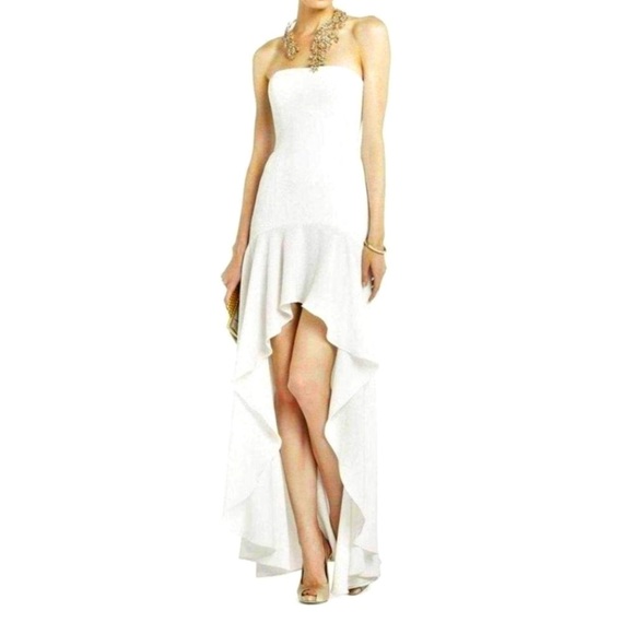 Gorgeous White High Low Dress - Picture 2 of 12